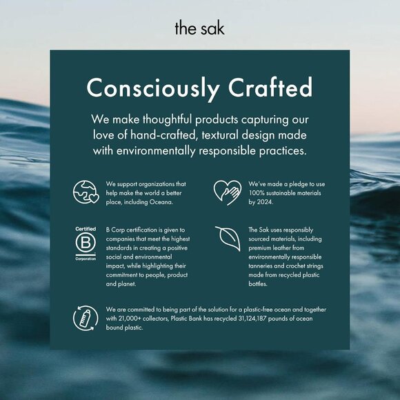 Mini Crossbody Bag Women's Vegan Recycled Material Adjustable Strap - Picture 7 of 7